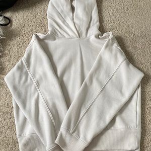 XS white a new day hoodie